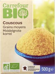 In other ways, couscous is similar to (although maybe just a tad more unhealthy than) most rices, pastas and grains. Couscous Grains Moyens Carrefour Bio 500 G