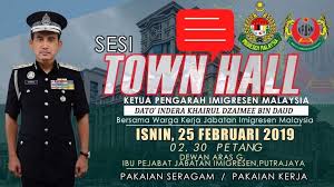 Pengarah siasatan sprm norazlan mohd razali dilaporkan berkata pihaknya tidak menolak kemungkinan lebih ramai lagi akan ditahan berhubung sindiket ini. Imigresen Malaysia On Twitter Sesi Town Hall Ketua Pengarah Imigresen Malaysia Ybhg Dato Indera Khairul Dzaimee Bin Daud Tarikh 25 Februari 2019 Isnin Masa 02 30 Petang Tempat Dewan Aras G Ibu Pejabat