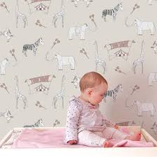 Animal Wallpaper Theme For Nursery Room Archimagz Kids Wallpaper Zoo Nursery Theme Nursery Wallpaper
