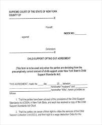 Free 7 Child Support Agreement Form Samples In Sample