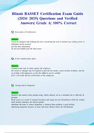 Illinois BASSET Certification Exam Guide (2024/ 2025) Questions and  Verified Answers| Grade A| 100% Correct - Illinois BASSET Certification -  Stuvia US