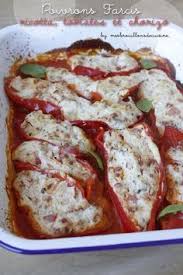 Poivrons Farcis A La Ricotta Chorizo Food De France Gemuse Kuche Et Salz