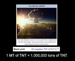 For example, the atomic bomb dropped on hiroshima, japan, in 1945, containing only. Exactly How Much Tnt Is 50 Megatons Album On Imgur