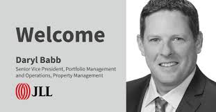 Welcome to Daryl Babb, Senior Vice President, Portfolio Management and  Operations, Property Management! In his new role, Daryl brings both a  seasoned and fresh perspective