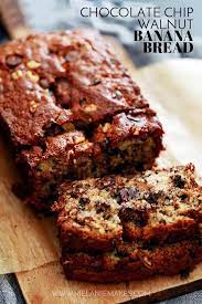 Add the dry to the wet and stir well. Chocolate Chip Walnut Banana Bread Melanie Makes