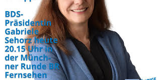 Eingestellt von unknown um 07:58 keine kommentare Tv Tipp Bds Prasidentin Gabriele Sehorz Heute 20 15 Uhr In Der Munchner Runde Br Fernsehen Bezirksverband Munchen Bds Bayern