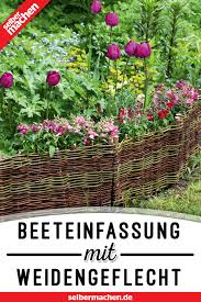 Beeteinfassung Aus Weiden Felchten So Geht S Garten Pflanzen Beeteinfassung Weiden Flechten
