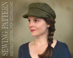 Sewing Pattern Hyatt Captain S Cap Pilot Skipper Greek Etsy In 2021 Captain Cap Fiddler Cap Sewing Patterns