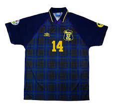 Scotland schottland national l trikot 1996 1998 yellow umbro jersey shirt x567. Scotland 1996 Heimtrikot