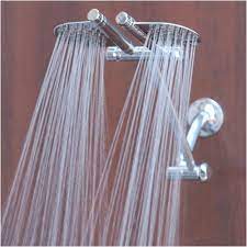 Rain Shower Head In My Bathroom Can T Forget The Super Duper Capacity Hot Water Heater Too Shower Heads Rain Head Shower Remodel