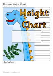 free printable child height charts sparklebox