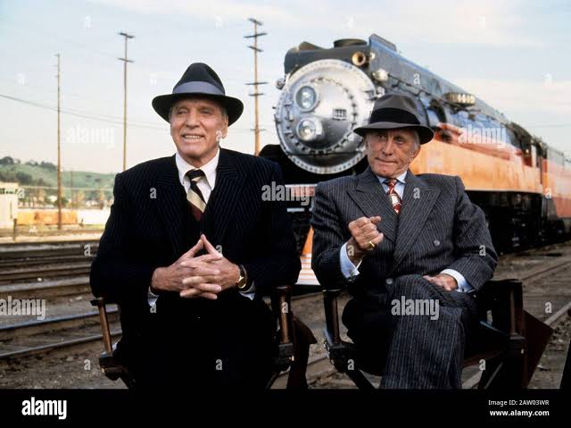 Studio Publicity Still from "Tough Guys" Burt Lancaster, Kirk Douglas ©  1986 Touchstone Pictures Stock Photo - Alamy