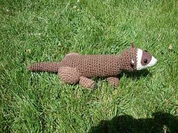 Handmade original ferret art jewelry with dual ferret pendant design. Ravelry Ferrets Pattern By Chiwaluv Amigurumi Critters