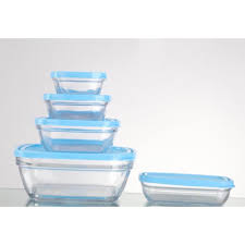 Storing and organizing food for your little one just got a whole lot easier with duralex lys 10 piece glass bowl storage containers with lids. Duralex 5pc Tempered Glass Food Storage Container With Plastic Lid Set Shopee Malaysia