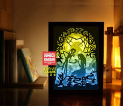 Download Bogo 27 Nightmare Before Christmas 3d Paper Cut Lightbox Template Rinstores
