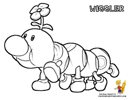 The players trying to cross a broken bridge in toad road. Wiggler Mario At Coloring Pages Book For Kids Boys Gif 792 612 Mario Party 9 Coloring Pages Mario Party
