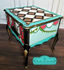 Vintage French Provincial Whimsical End Table Nightstand Etsy In 2020 Colorful Accent Table French Provincial End Tables