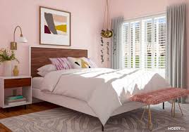 It was a time when new materials such as plastic, stainless steel, and lucite were incorporated into furniture pieces, and new techniques were enthusiastically. 10 Designer Approved Ways To Style A Pink Bedroom Mid Century Style Bedroom Pink Bedroom Decor Pink Bedroom Walls