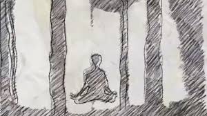 And pencil drawing for beginners is a skill that requires a good foundation on theories. Sketch Meditating Person Pencil Drawing Style Video By C Footageisland Stock Footage 308892648