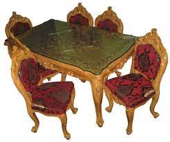 Jensen round glass dining table west elm. Victoria Dishing Dining Table Six Chairs Wood Glass Top Price In Bangladesh Bdstall