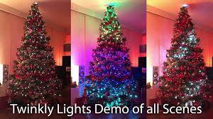 Twinkly Light Demo All Effects 800 Lights Christmas Tree Demonstration Twinkly Lights Christmas Tree Inspiration Christmas Tree