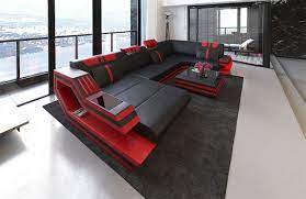Sie sind sozialer treffpunkt und ruhezone in einem. Sofa Wohnlandschaft Ravenna Als U Form Mit Led Beleuchtung Kaufen Bei Pmr Handelsgesellschaft Mbh