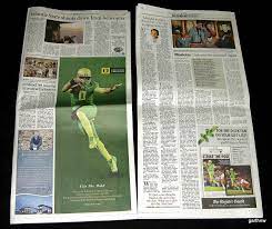 MARCUS MARIOTA WINS HEISMAN TROPHY 2014 EUGENE NEWSPAPER OREGON DUCKS  FOOTBALL | eBay