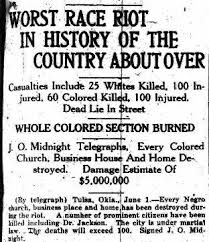 Following the red summer of 1919, there needed to be an igniter or an event tossed on the embers. Worst Race Riot In History Of The Country About Over June 6 1921 Afro