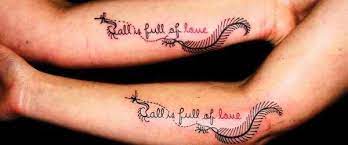 Wrist is the most popular place among couples to get matching tattoos. Couple Tattoo Quotes Or Symbols Quotesgram