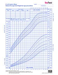 Growth Chart For Boys 2 To 20 Years New Parent