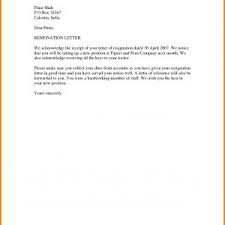 Resignation Letter Format And Sample Fresh Elegant Letter ...