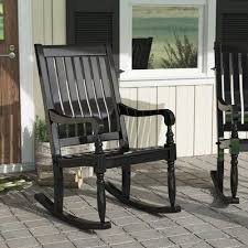 August Grove Oisin Oversized Porch Rocking Chair Wayfair In 2020 Rocking Chair Porch Patio Rocking Chairs Porch Rocker