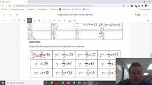 To kill a zombie the line must run through any part of its body. Graphing Lines And Killing Zombies Directions Youtube