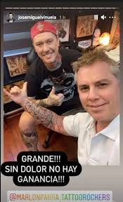 Sebastián sichel se piteó el banco estado: Al Estilo Futbolero Jose Miguel Vinuela Se Arreglo Tatuaje Con Reconocido Artista Del Rubro