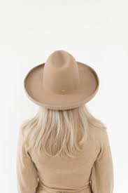 The Cara Loren Pencil Brim Hat Tan In 2021 Brim Hat Wide Brim Felt Hat Felt Hat