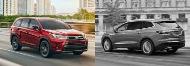 How does the buick enclave compare to the toyota highlander? 2019 Toyota Highlander Vs 2019 Buick Enclave Pueblo Colorado