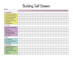 Printable Self Esteem Tracker I Self Esteem Activities