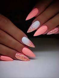 Hubsche Ideen Von Farben Fur Nageldesigns Fur Frauen 2019 Stiletto Nagelkunst Nagel Winter Neuestes Nageldesign