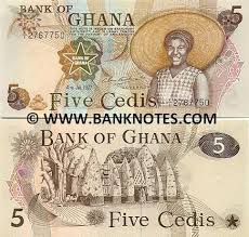 Ghana 5 Cedis 1977 Front Woman Wearing A Large Hat Back Larabanga Mosque Watermark Head Of An Eagle A Star Moedas Mundiais Moedas Cedulas Brasileiras