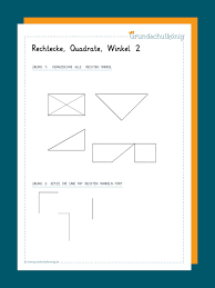 Kostenlose übungen, aufgaben und arbeitsblätter zum thema besondere linien im dreieck für mathe in der 7. Rechtecke Quadrate Und Winkel