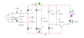 Inverting zero cross detector circuit schematic using op amp 741 ic is shown below along with working, input output wave forms. Public Circuits Multisim Live