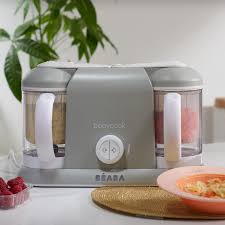 The babycook neo makes up to 1250 ml of food in a sleek, patented countertop appliance that steam. Babycook Plus Gris Beaba Robot Cuiseur Mixeur Bebe Achat