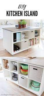 Diy Kitchen Island Diy Kitchen Island Ikea Bookshelves Ikea Bookcase