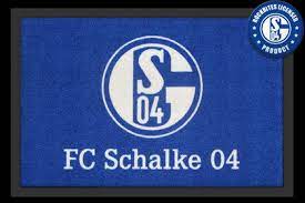Fussmatt Fc Schalke 04 Logo 60x40 Cm Turmatte Vereins Turmatte Fussball Teppichwunderland