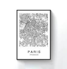 Paris Map Map Print Map Wall Art City Maps Printable Art City Maps Print Maps And Prints Maps Of Cities Printable Map Art France Map Printable Map Art Paris Map Print