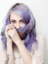 Blue Eyes Color Hair Girl Lilac Hair Purple Hair Violet Hair Purple Hair Colored Hair Tips Lilac Hair