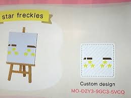 Star Freckles Acnhqrcodes Freckles Animal Crossing Animal Crossing Qr