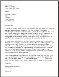 Sample Thank You Letter For A Job Fair Examples Samples Free Edit With Word
