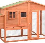 Amazon.com: Fregramei Wooden Chicken Coop with Nest Box ...