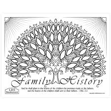 These alphabet coloring sheets will help little ones identify uppercase and lowercase versions of each letter. Hearts Of The Children Family History Coloring Page Printable Doctrine And Covenants Coloring Page